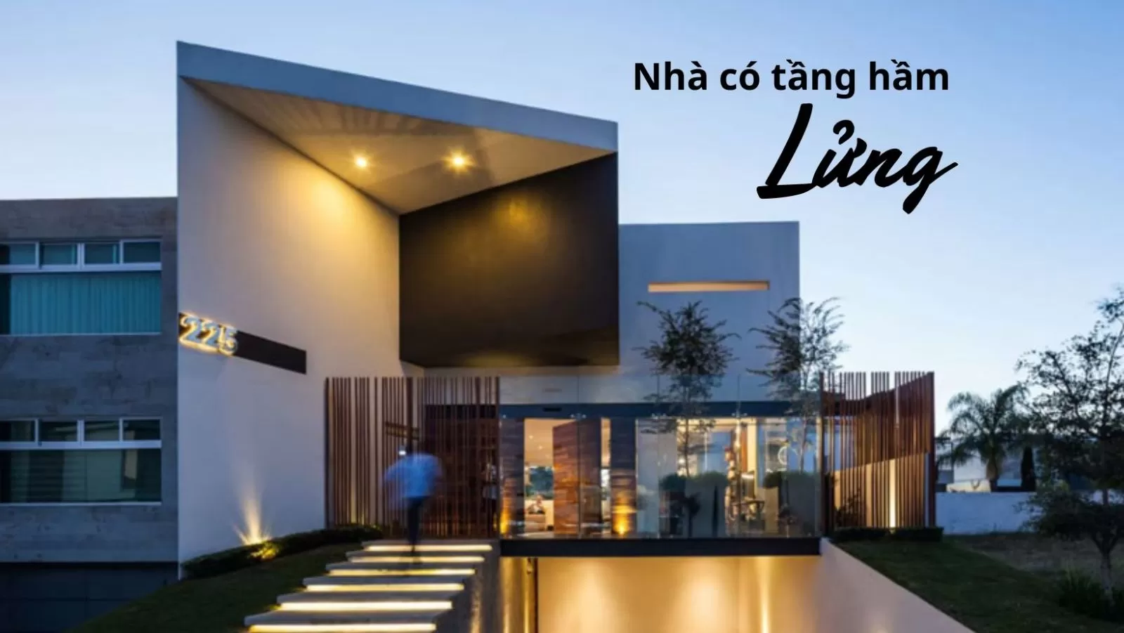 Mẫu Nhà Có Tầng Hầm Lửng