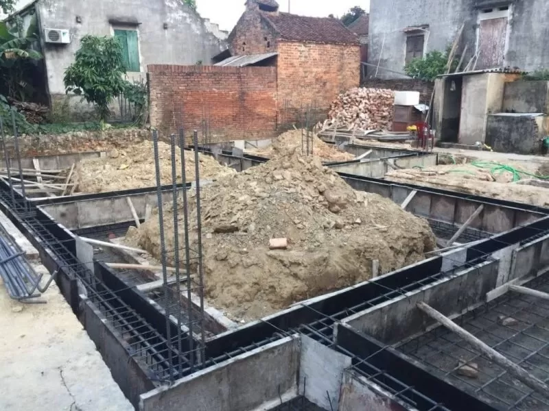 Nguyên tắc bố trí thép dầm móng nhà 2 tầng chuẩn nhất