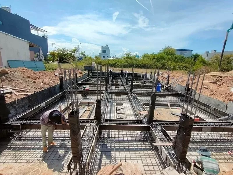 Nguyên tắc bố trí thép dầm móng nhà 2 tầng chuẩn nhất