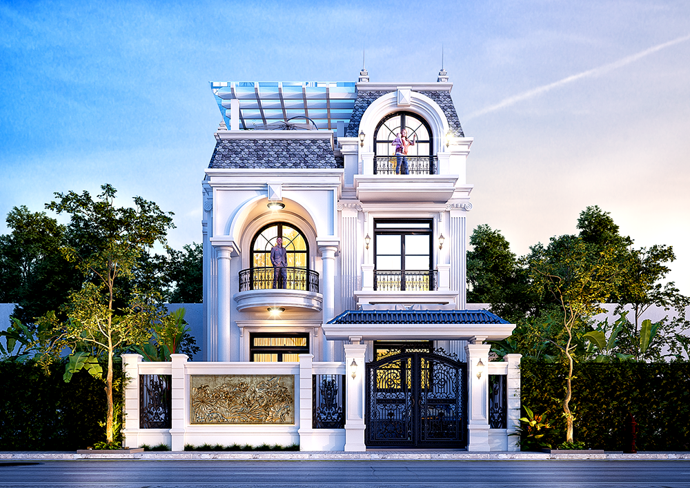 Công trình biệt thự thi công thường chọn gạc đặc