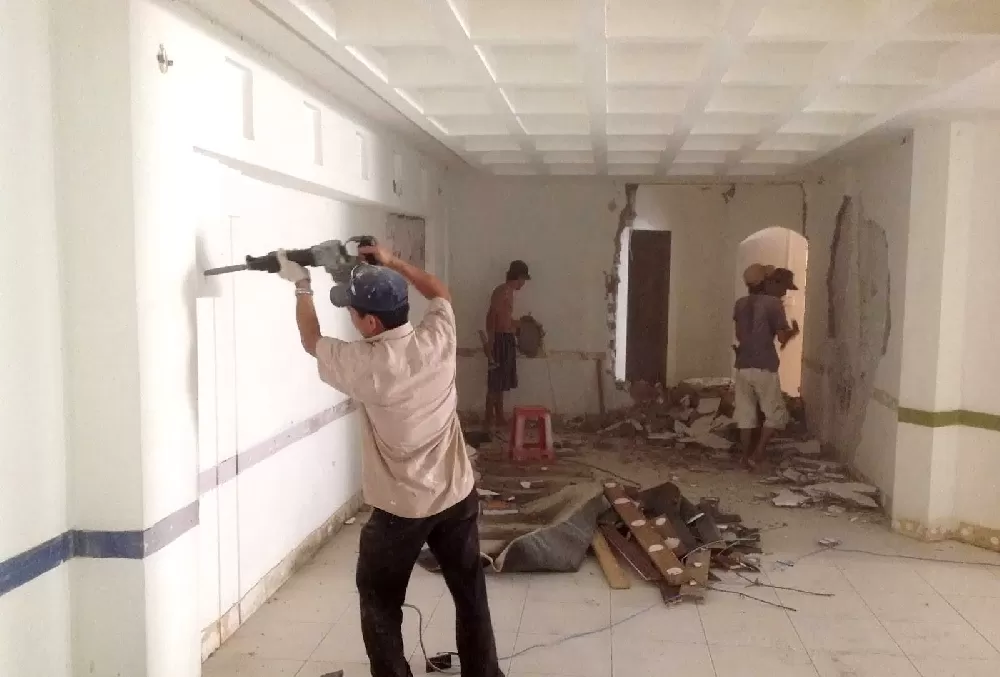 Xử lý tường nhà bị nứt ngang