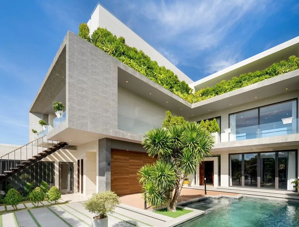 Biệt thự 2 mặt tiền hợp nhiều phong cách thiết kế