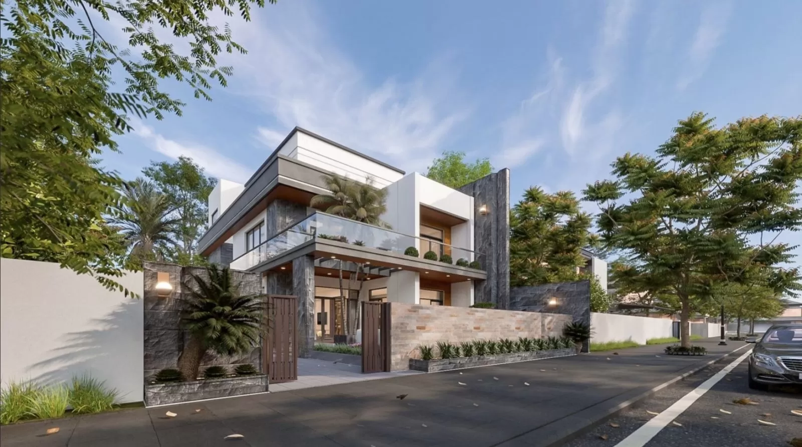 Mặt tiền cần có chiều cao phù hợp với diện tích của ngôi nhà