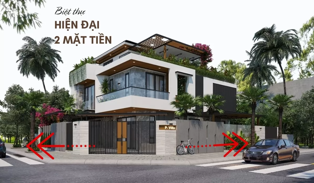 Biệt thự hiện đại 2 mặt tiền