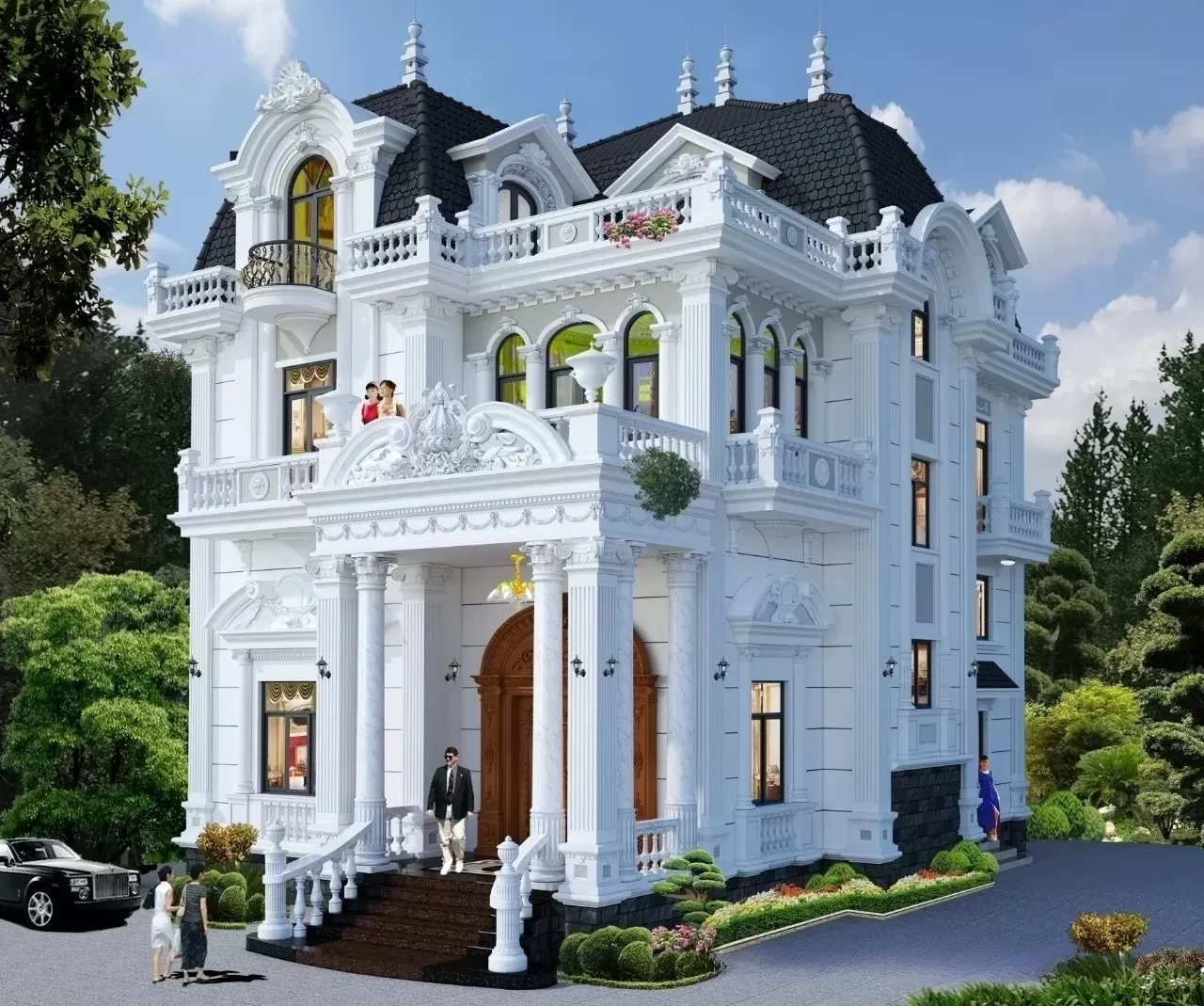 Tham khảo một số mẫu nhà mái mansard phổ biến hiện nay