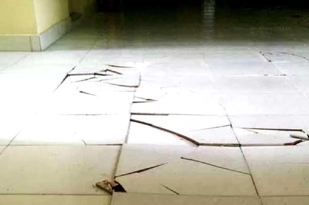 Xử lý ngay các vết nứt ở sàn nhà