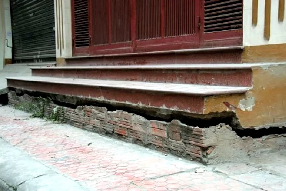 Sửa chữa ngay nếu móng nhà xuất hiện các vết nứt