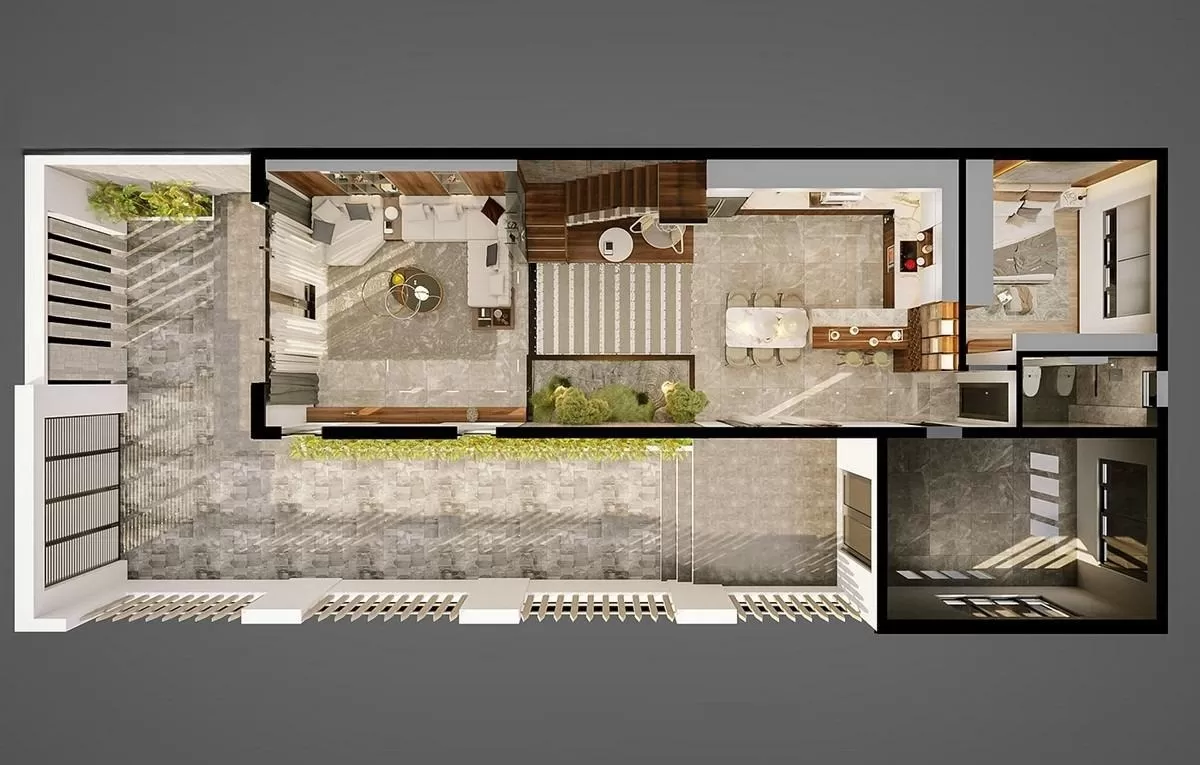 Công năng tầng trệt