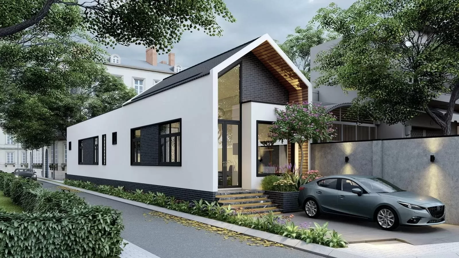 Nhà đẹp 1 tầng 5x20m