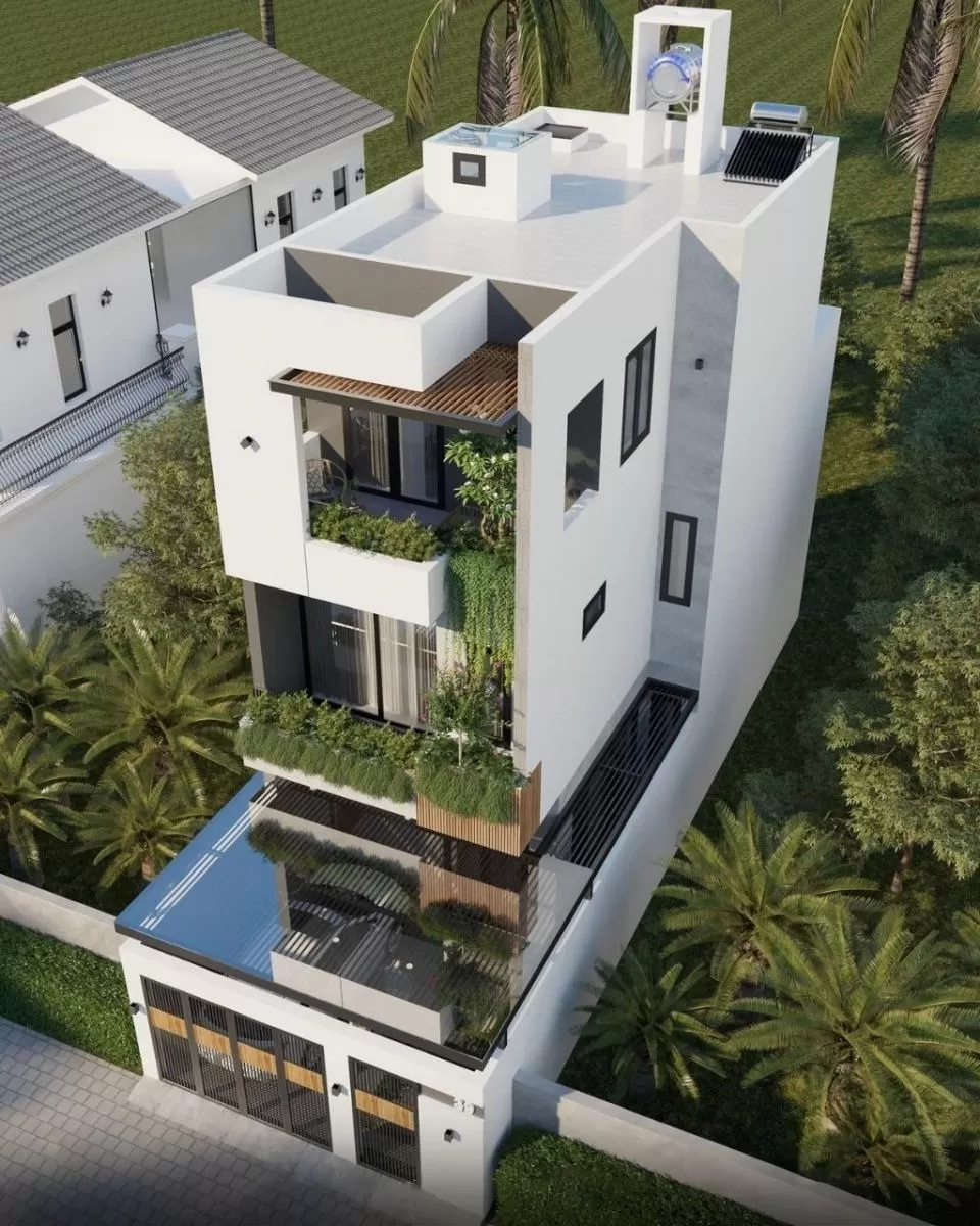 Nhà đẹp 3 tầng 5x20m