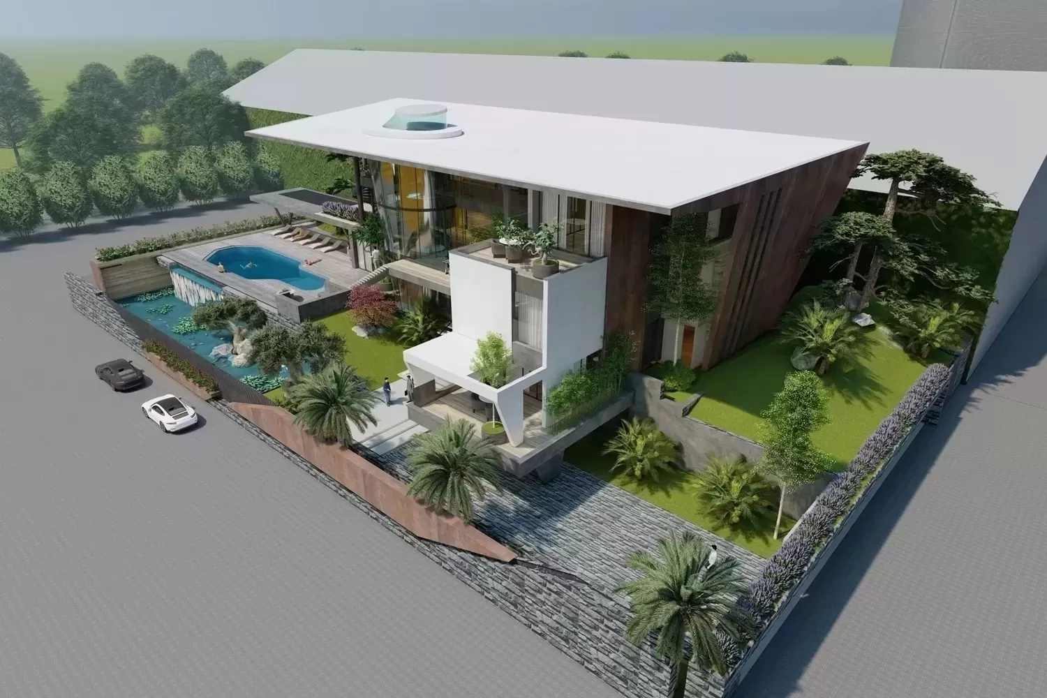 Biệt thự 2 tầng không gian mở đang trở thành xu hướng nhà ở được nhiều người yêu thích nhờ không gian sống tiện nghi, sang trọng