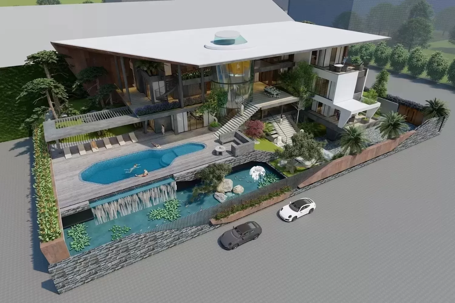 Biệt thự 2 tầng không gian mở đang trở thành xu hướng nhà ở được nhiều người yêu thích nhờ không gian sống tiện nghi, sang trọng