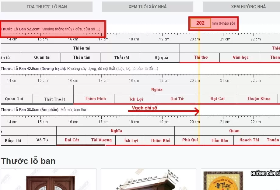 Đo độ cao nhà 2 tầng theo kích thước đại cát trên thước Lỗ Ban