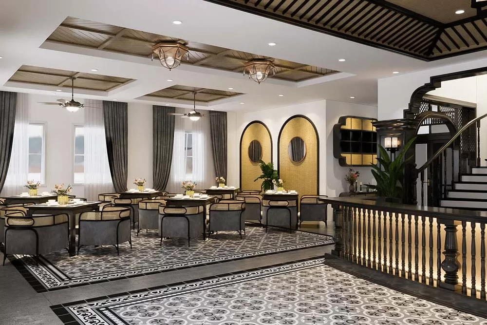 15+ thiết kế nhà hàng phong cách Indochine đẹp hút hồn