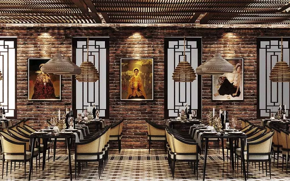 15+ thiết kế nhà hàng phong cách Indochine đẹp hút hồn