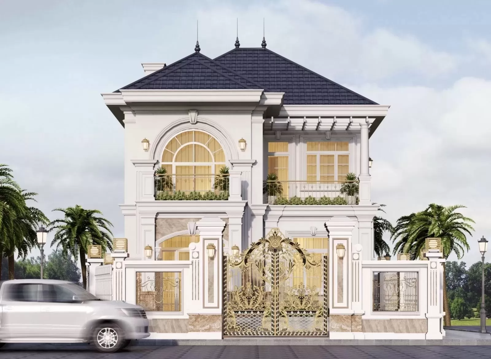 Biệt thự mini 2 tầng 3 phòng ngủ 80m2