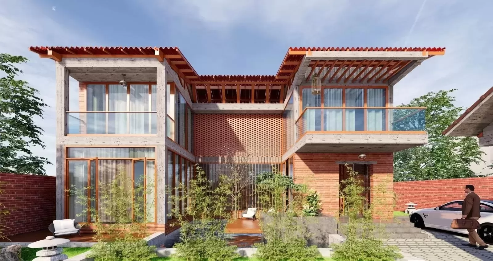 Biệt thự mini sân vườn 80m2