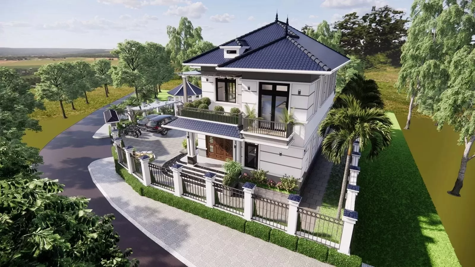 Thiết kế biệt thự mini 2 tầng 80m2