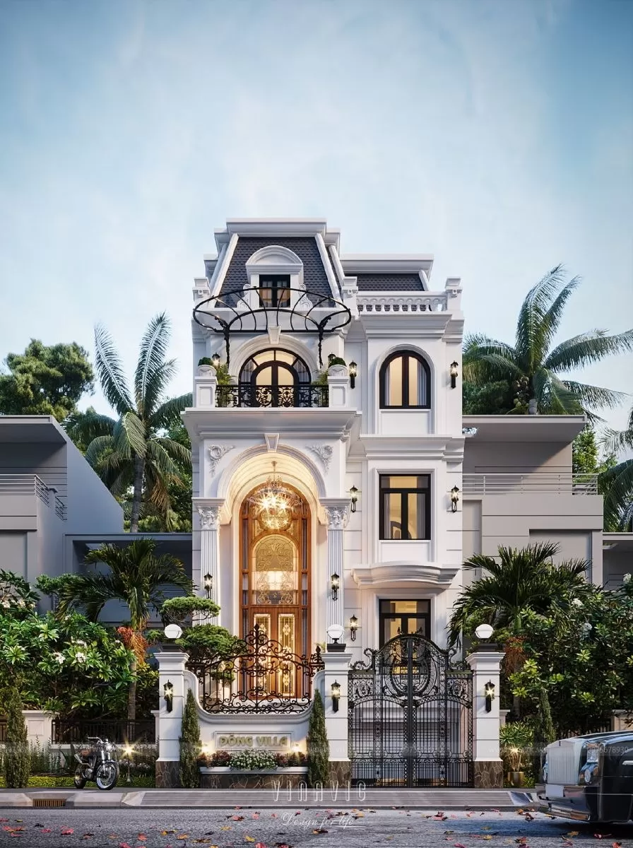 Tham khảo các mẫu nhà phố tân cổ điển kiến trúc đẹp