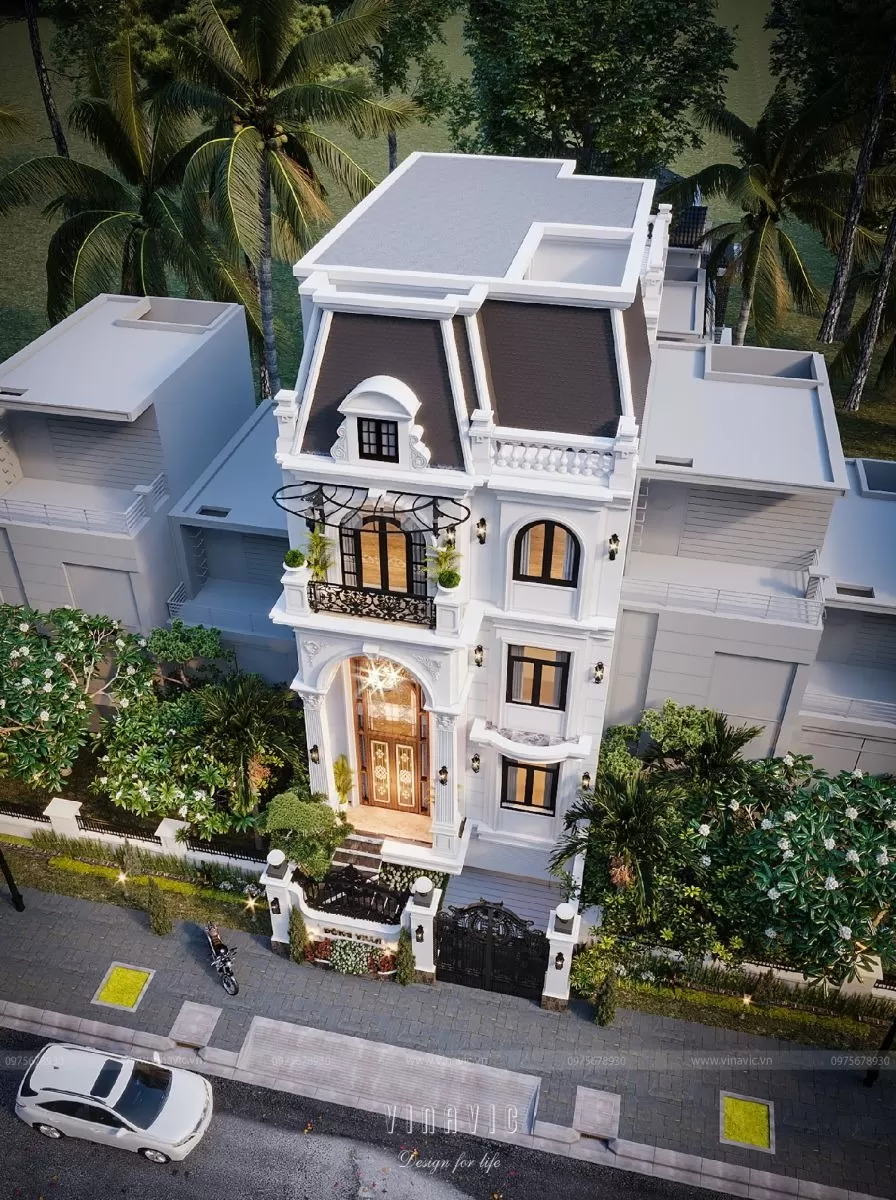 Tham khảo các mẫu nhà phố tân cổ điển kiến trúc đẹp