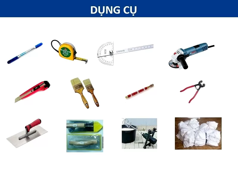  Chuẩn bị dụng cụ và vật liệu