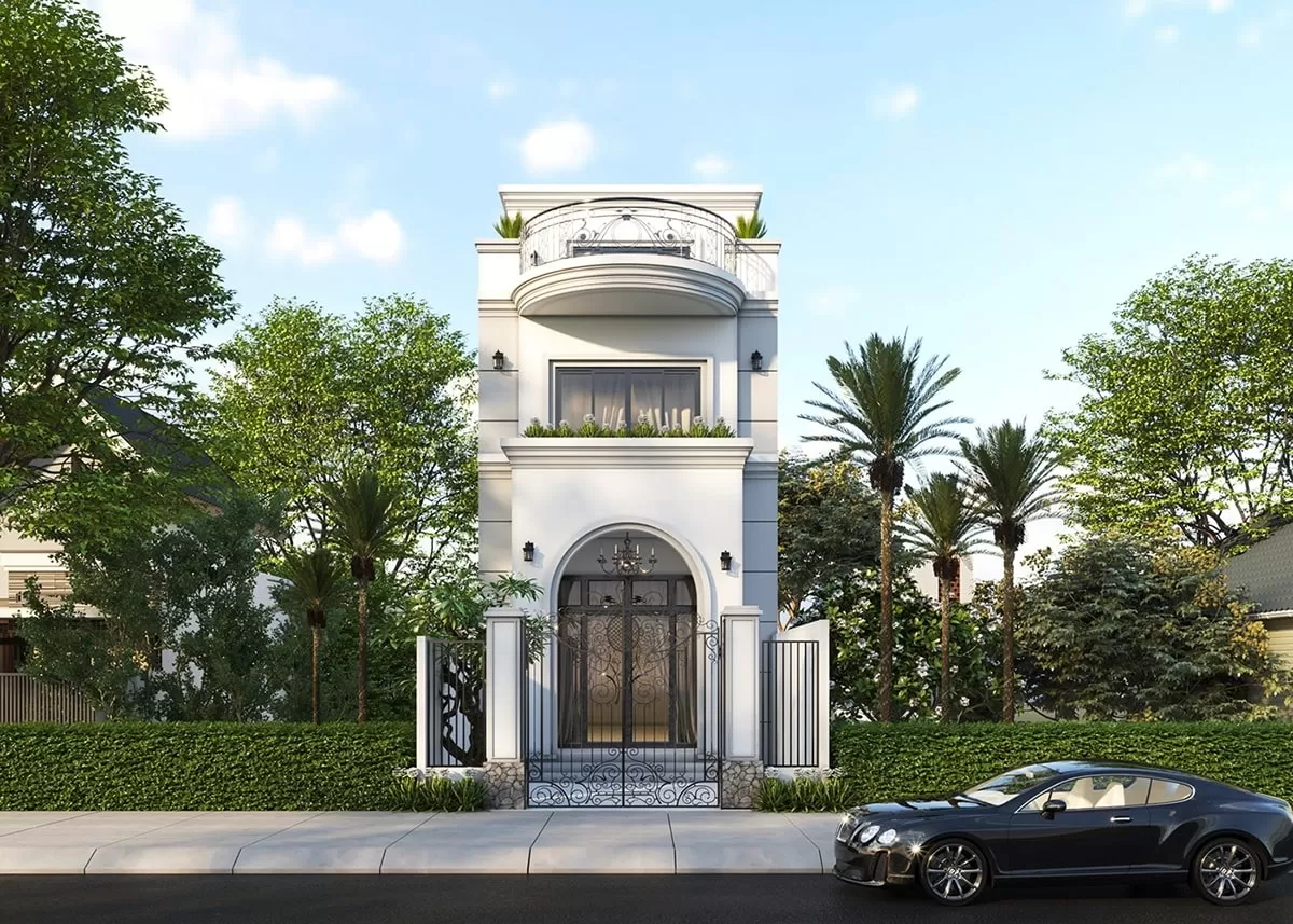 Nhà 2 tầng 7x12m 3 phòng ngủ mái bằng