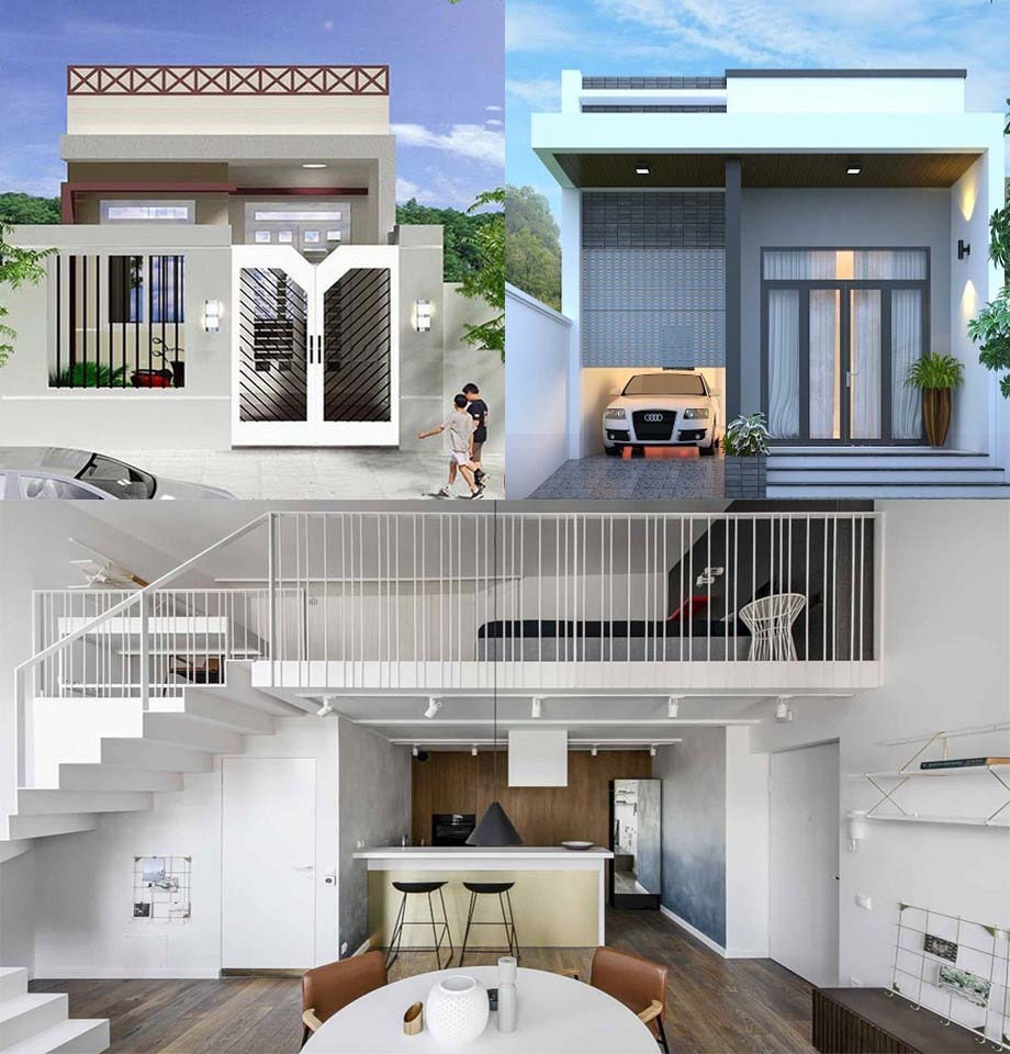 Nhà đúc giả có 2 dạng kết cấu là khung chịu lực và tấm xi măng chịu lực