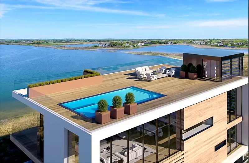 Biệt thự nghỉ dưỡng ven biển với hồ bơi trên sân thượng