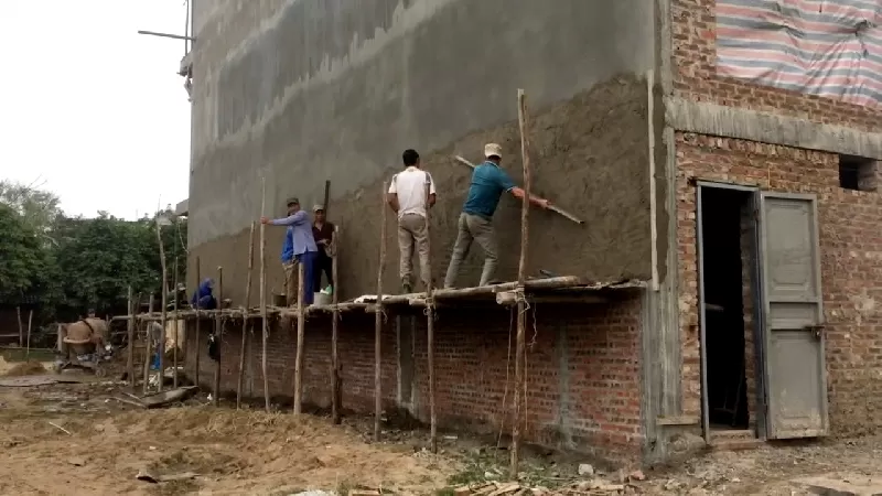 Trát tường ngoài trời