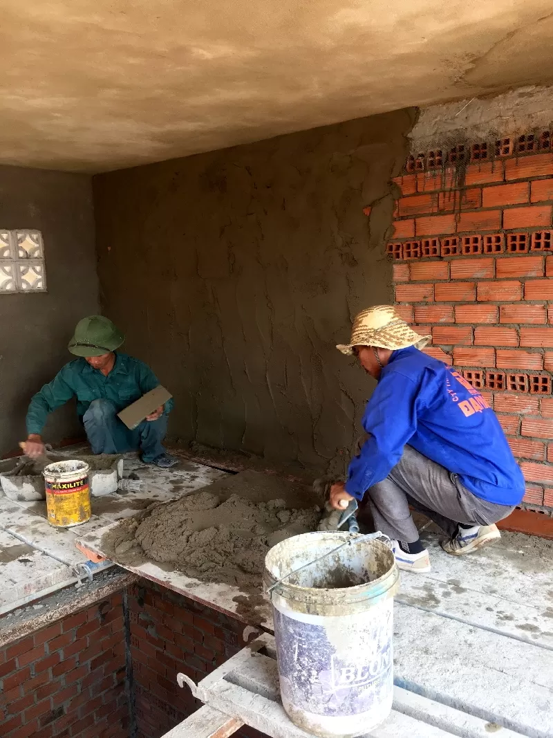 Trát tường gạch