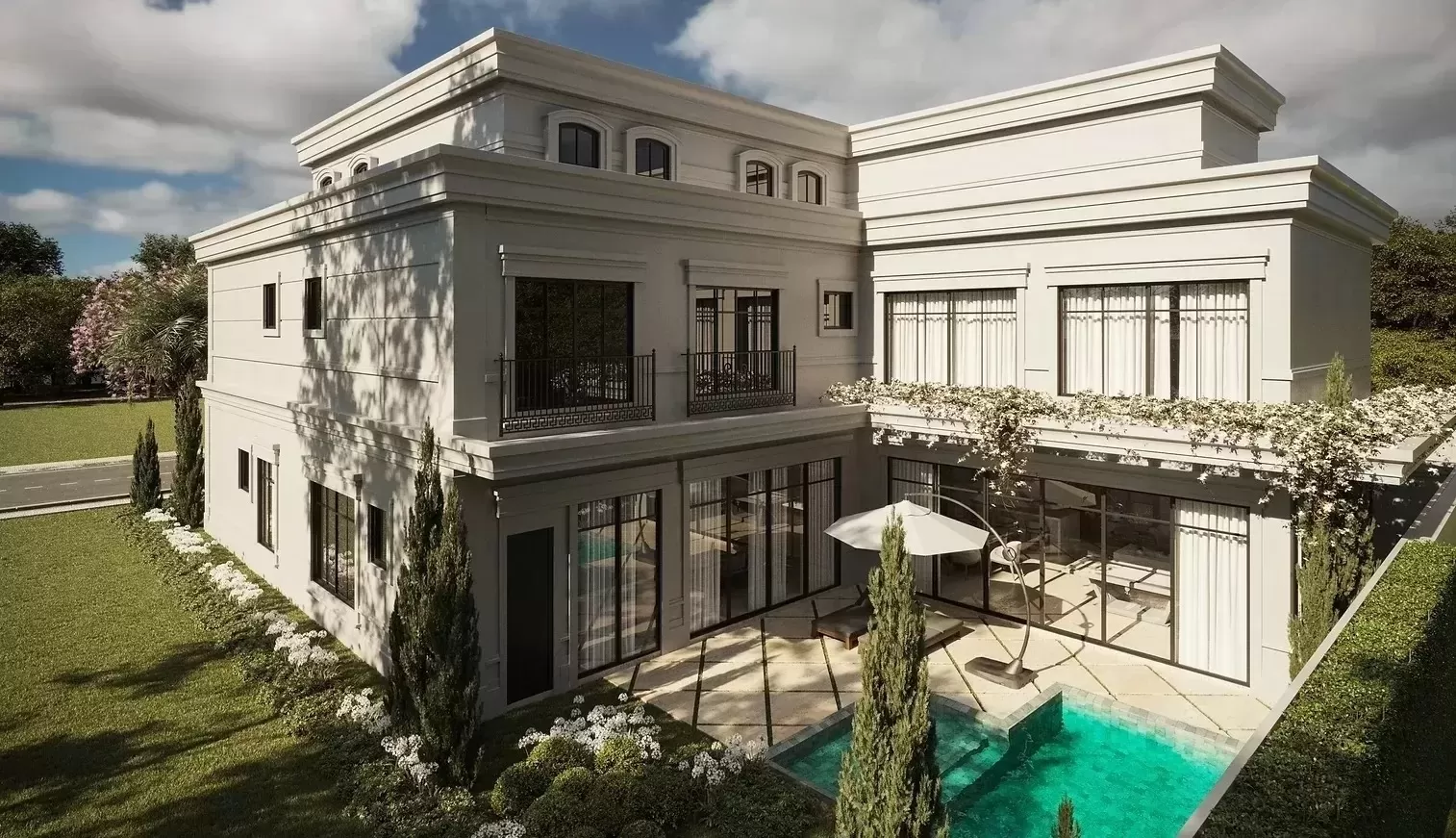 Nhà phong cách châu Âu đơn giản là lối kiến trúc nhà ở mang đậm nét văn hóa châu Âu nhưng được lược bỏ bớt những chi tiết rườm rà, cầu kỳ, thay vào đó là sự tối giản, tinh tế