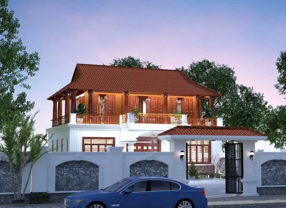 Mái ngói tàu truyền thống