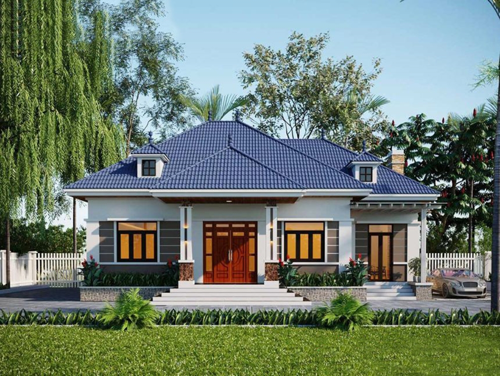 Các cửa kính lớn cho phép ánh sáng mặt trời tự nhiên chiếu sáng khắp không gian