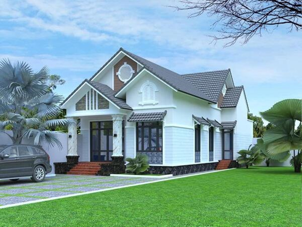 Ngôi nhà cũng có ba phòng ngủ rộng rãi, mỗi phòng đều có không gian riêng tư và tiện nghi hiện đại