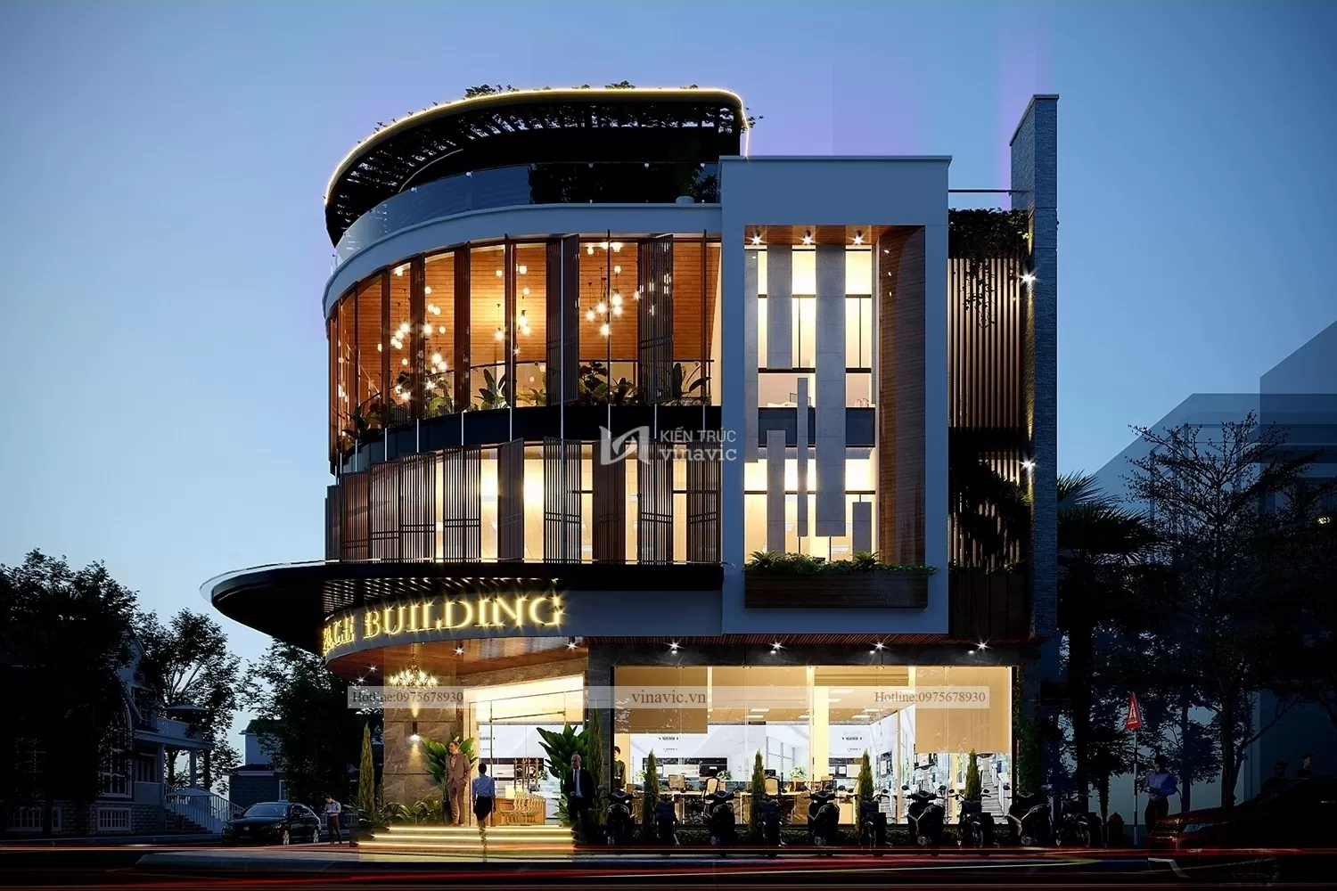 Tòa nhà được lựa chọn vật liệu cao cấp độ bền cao