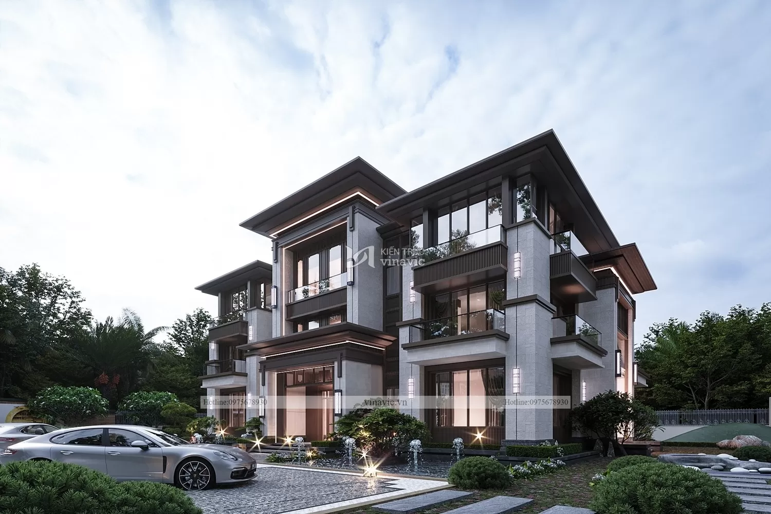 Biệt thự vườn 500m2 thường hài hòa với môi trường xung quanh