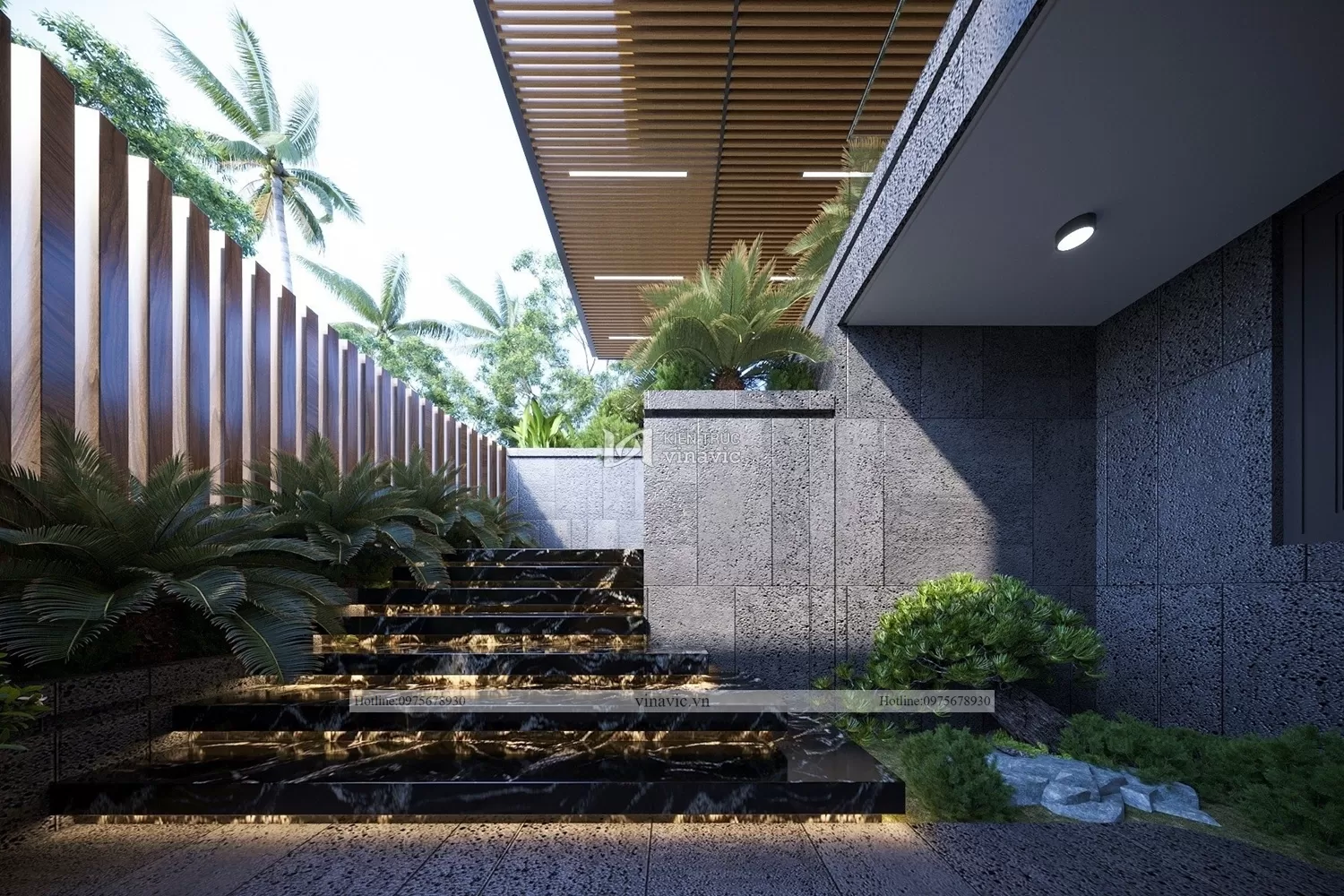 Không gian ngoại thất đẹp mắt