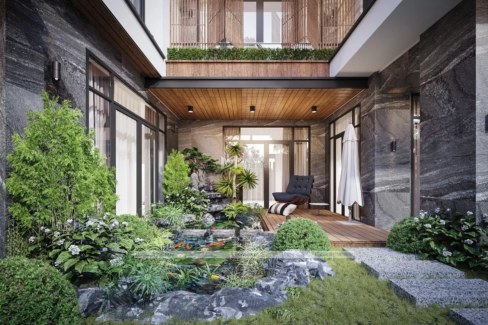 Căn biệt thự có màu sắc ấn tượng