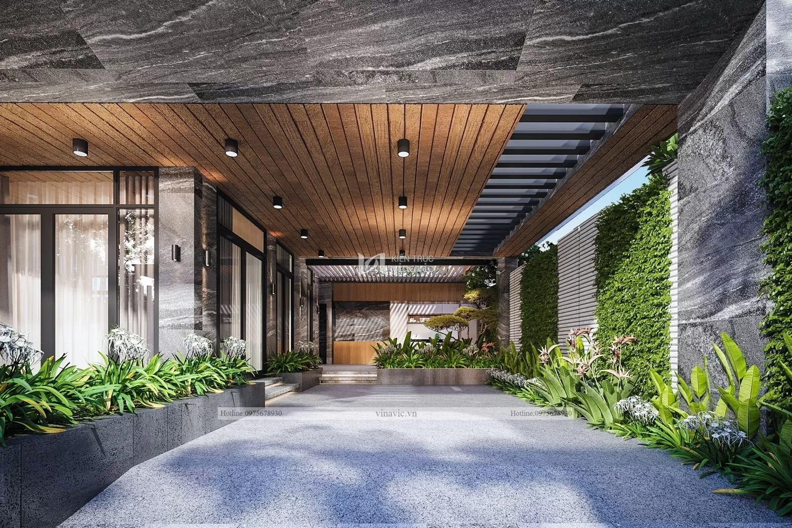 Vật liệu cao cấp được lựa chọn cho biệt thự