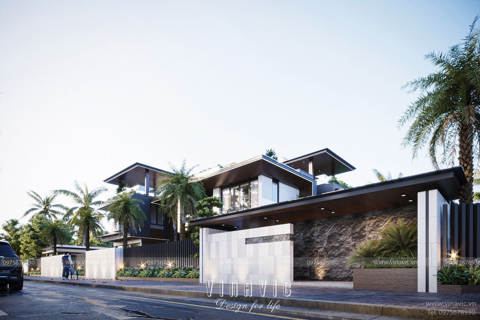 Thiết kế biệt thự với hình dáng khỏe khoắn