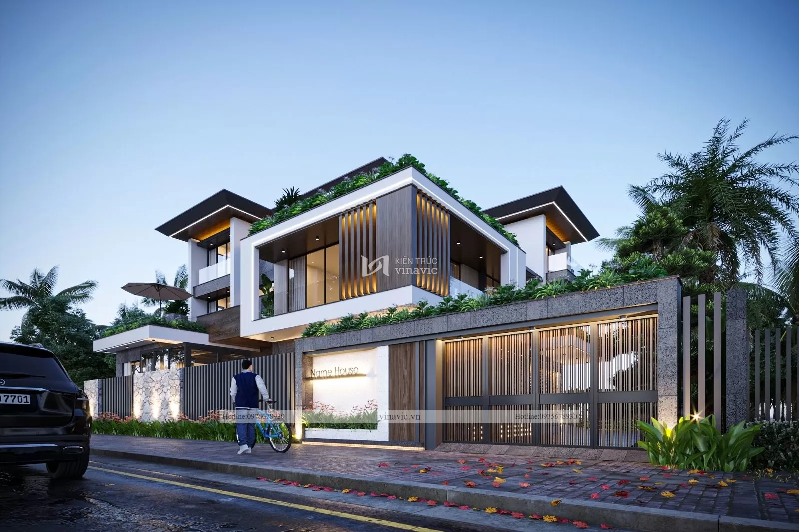 Ngôi nhà được sử dụng vật liệu cao cấp