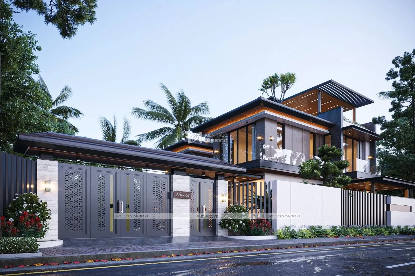 Không gian biệt thự đẹp mắt