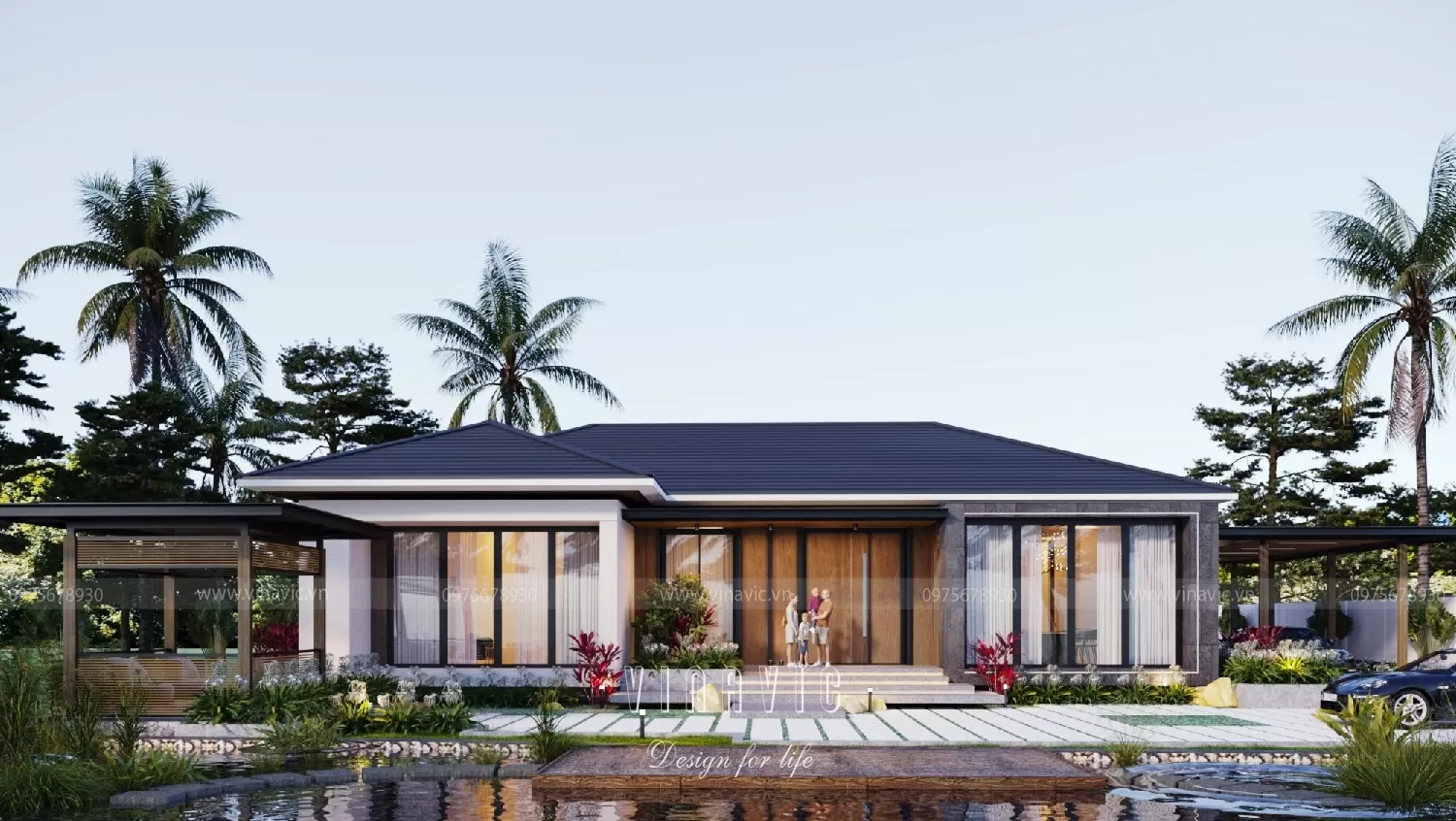 Biệt thự mini 1 tầng Tiết kiệm thời gian và chi phí xây dựng