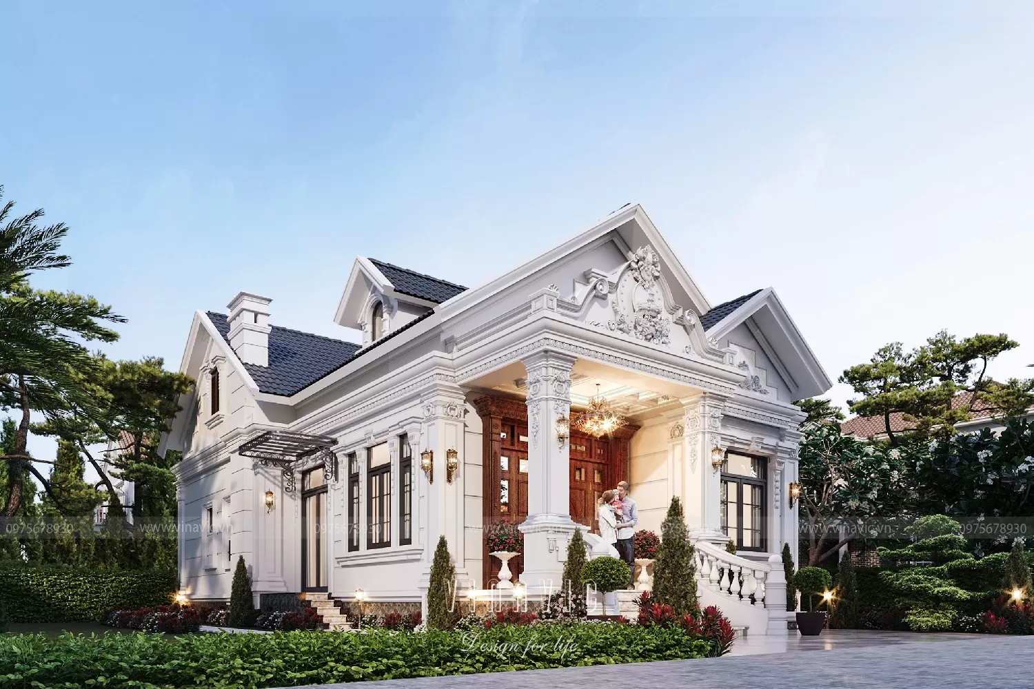 Mẫu nhà cấp 4 nông thôn mái Thái