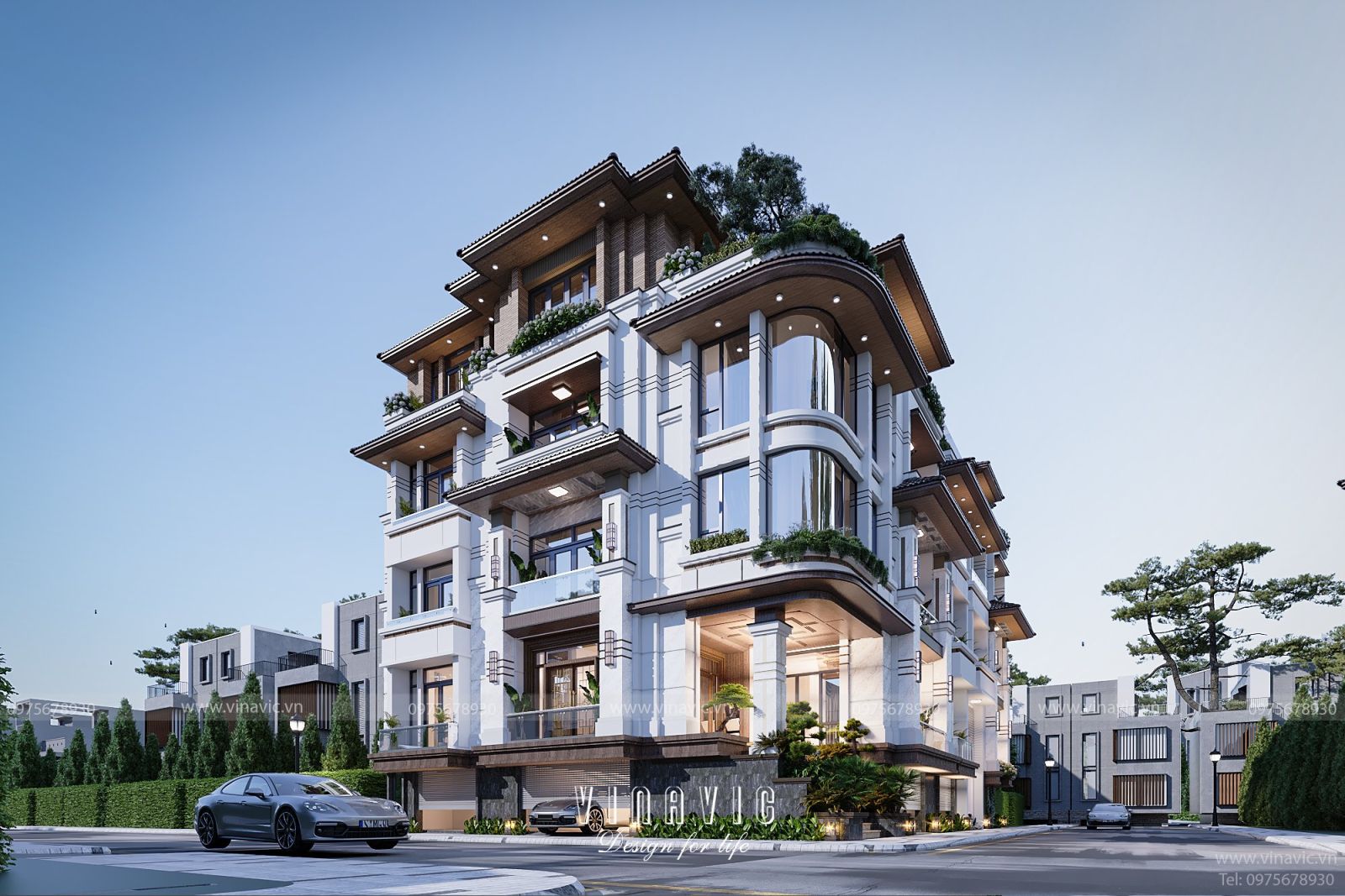 Hình khối kiến trúc ấn tượng