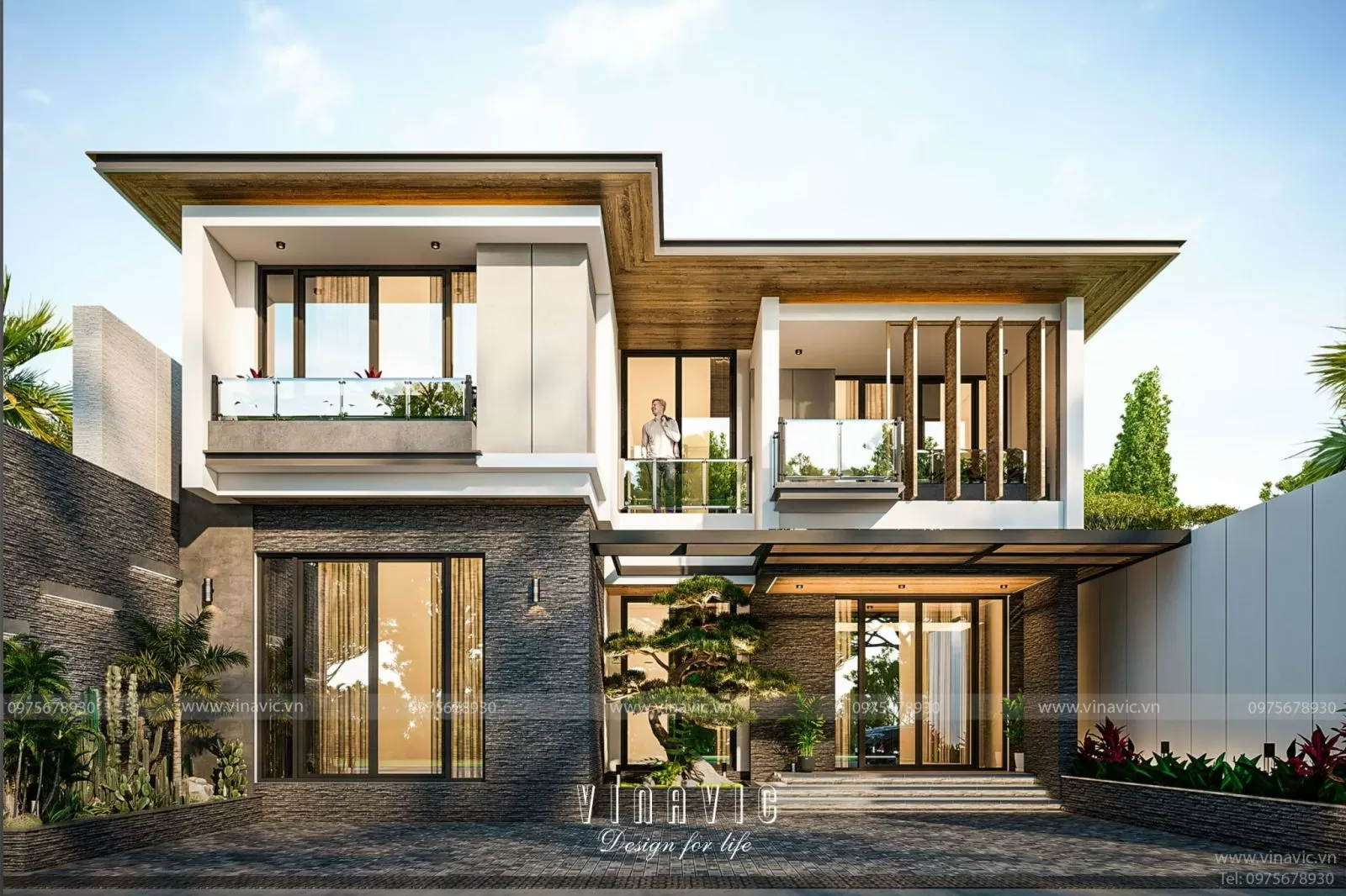 Đánh giá chi tiết biệt thự mini 2 tầng hiện đại 99m2 BT2313