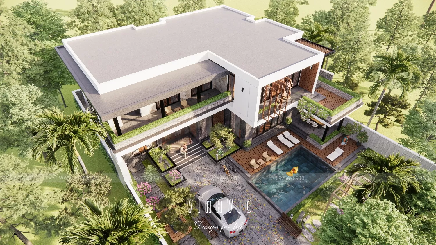 Các hạng mục khi thiết kế biệt thự nhà vườn 2 tầng gia chủ cần biết