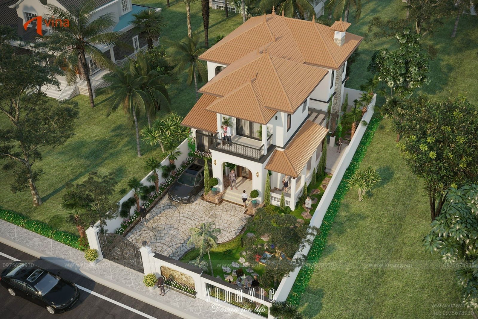 Đánh giá chi tiết mẫu biệt thự 2 tầng 10x15m địa trung hải