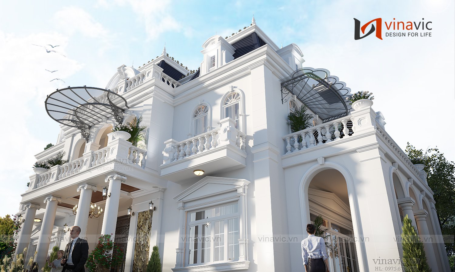 Cận cảnh hệ vật liệu ốp lát ngoại thất biệt thự cao cấp