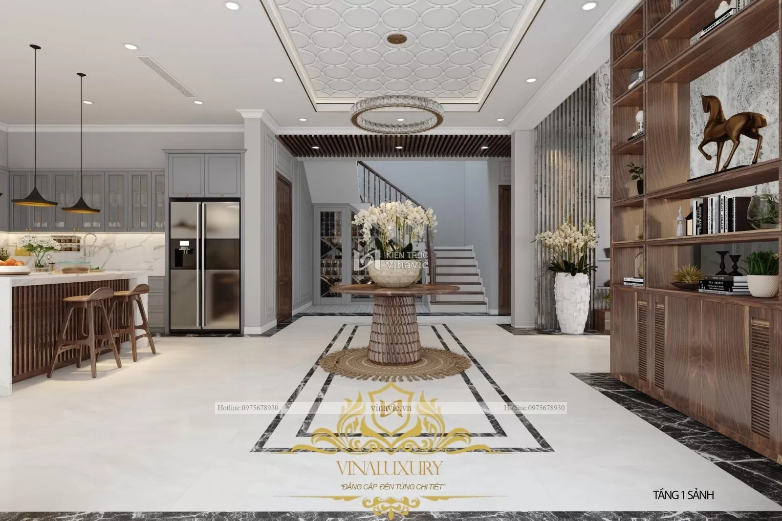 Mẫu thiết kế nội thất đẹp nhà anh Giang Thái Bình NT2301